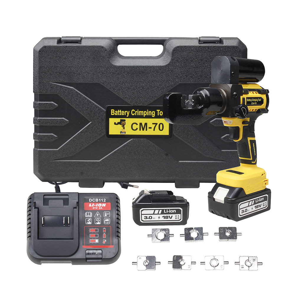 Mini Hydraulic Battery Cable Crimper Series（4–300mm²）