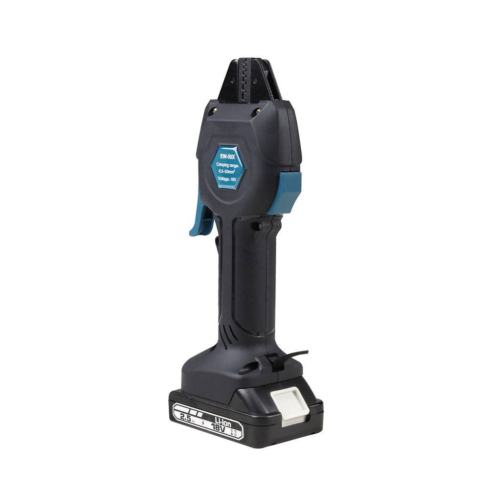 EW-50X （0.25–50mm²）Mini Battery-Powered Hydraulic Terminal Crimper