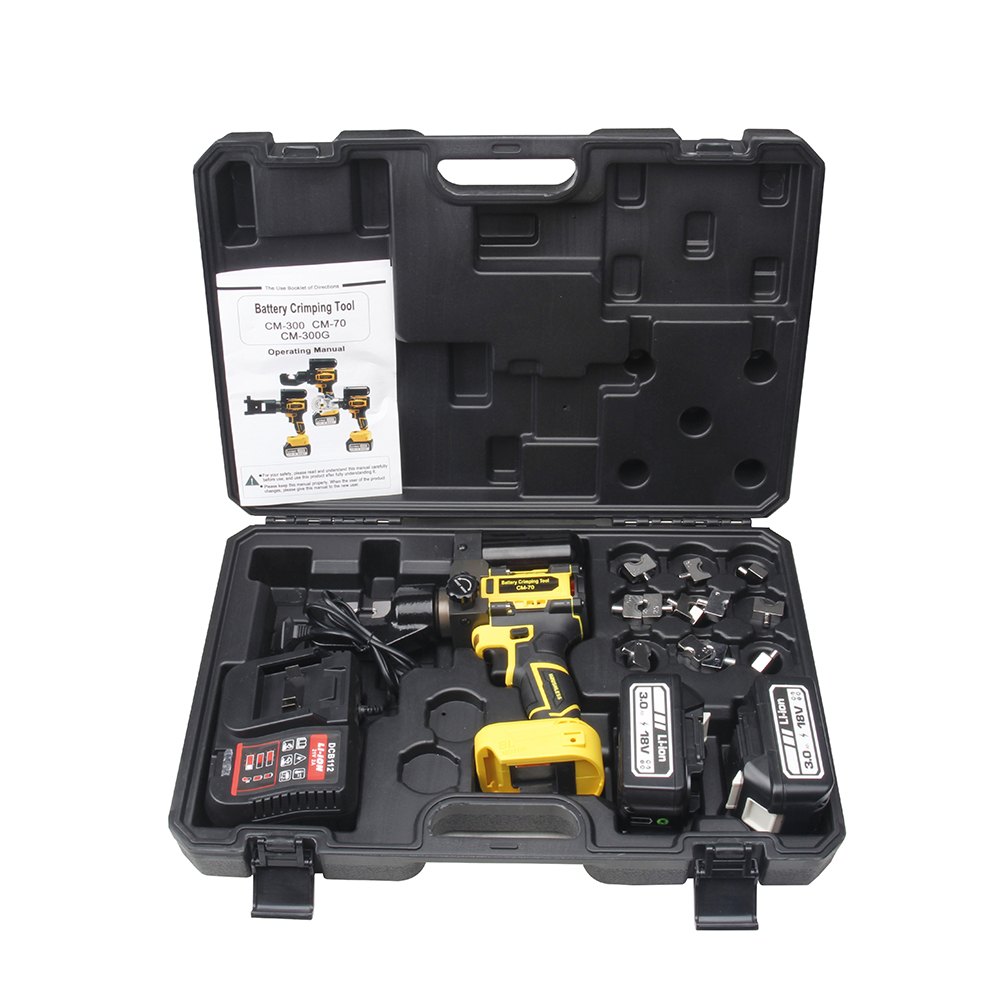 Mini Hydraulic Battery Cable Crimper Series（4–300mm²）