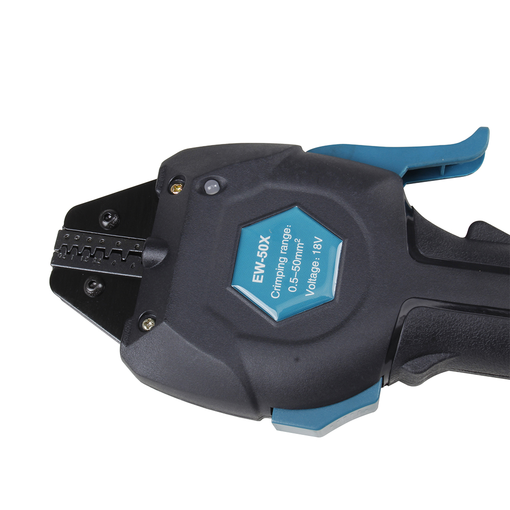 EW-50X （0.25–50mm²）Mini Battery-Powered Hydraulic Terminal Crimper