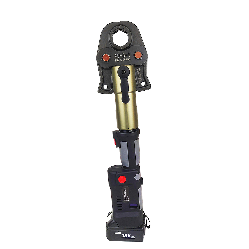 LS-1550 / ES-1930 / MEC-1525 Rotatable High-Force Multi-Pipe Battery Pipe Crimper