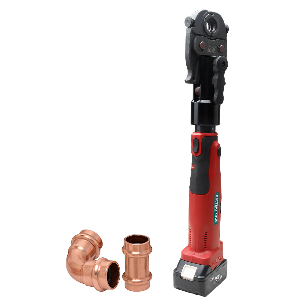 LS-1550 / ES-1930 / MEC-1525 Rotatable High-Force Multi-Pipe Battery Pipe Crimper