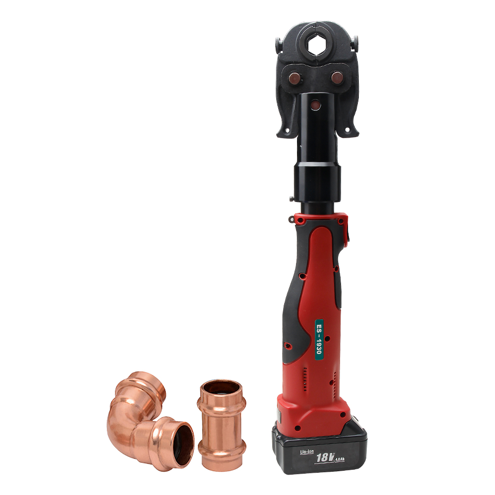LS-1550 / ES-1930 / MEC-1525 Rotatable High-Force Multi-Pipe Battery Pipe Crimper