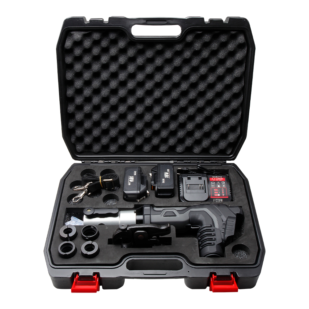 LS-1550 / ES-1930 / MEC-1525 Rotatable High-Force Multi-Pipe Battery Pipe Crimper