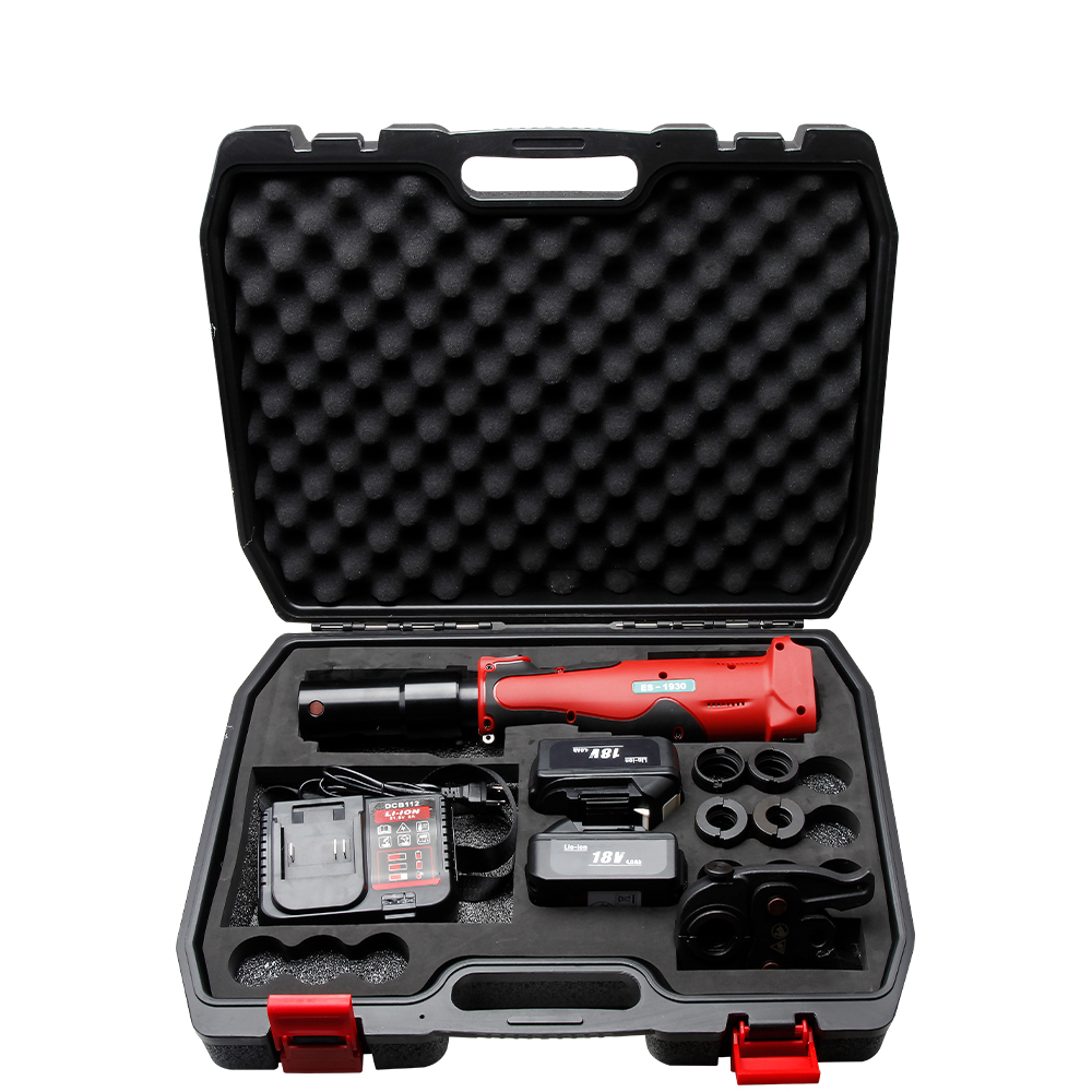 LS-1550 / ES-1930 / MEC-1525 Rotatable High-Force Multi-Pipe Battery Pipe Crimper