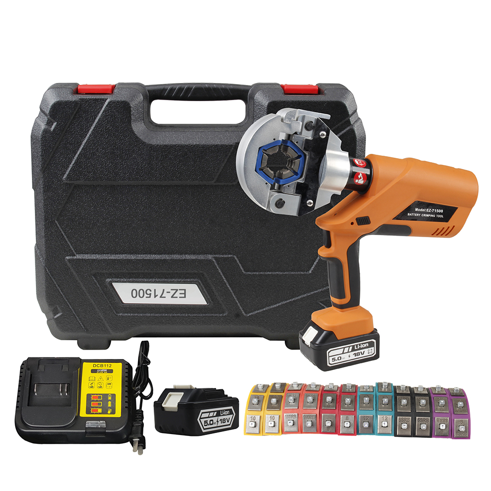 HVAC Battery & Hydraulic Hose Crimper Set