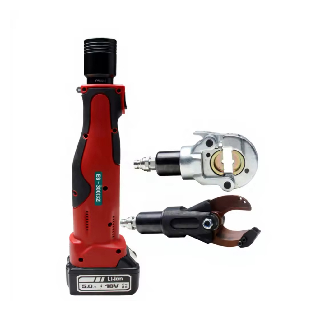 300 Series 2-in-1 Battery-Powered Hydraulic Cable Cutter and Crimper
