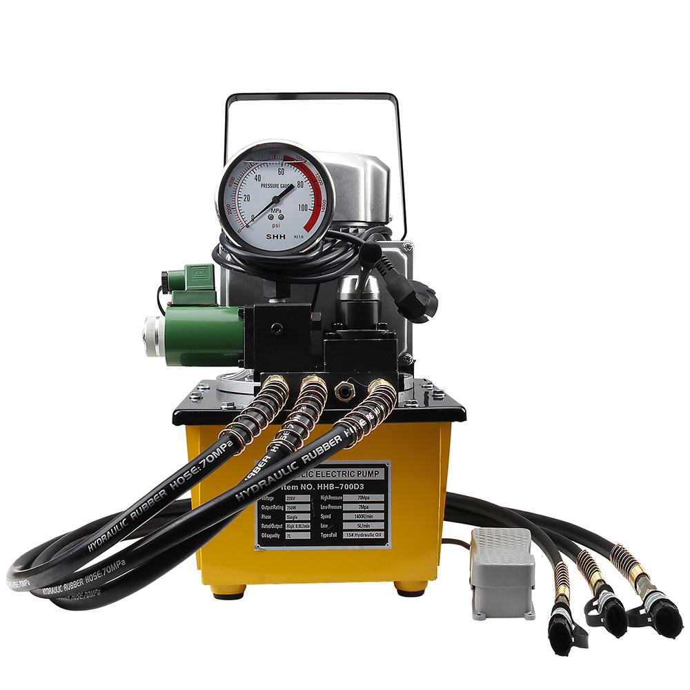 750W–1.5KW Three Way Hydraulic Electric Pump 700 Bar High Pressure Power Pack