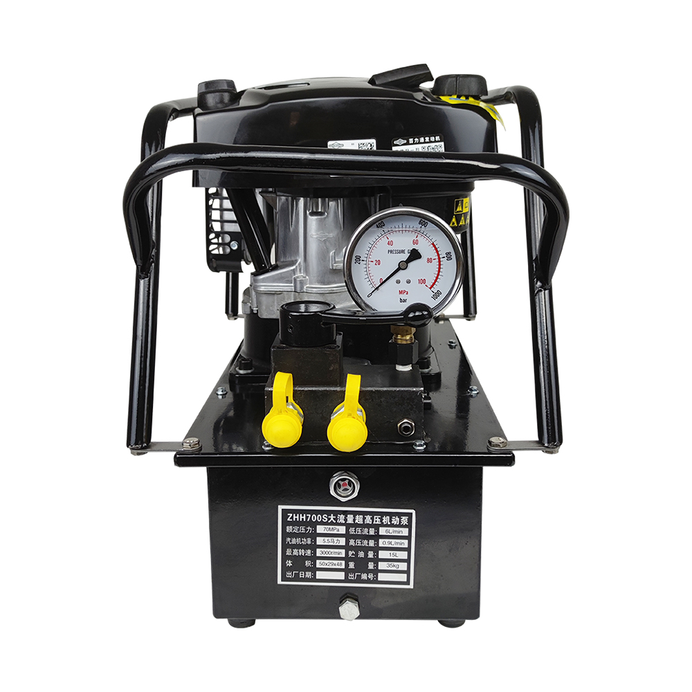 Gasoline Powered Hydraulic Pump 700 Bar High Pressure Dual Circuit Power Pack
