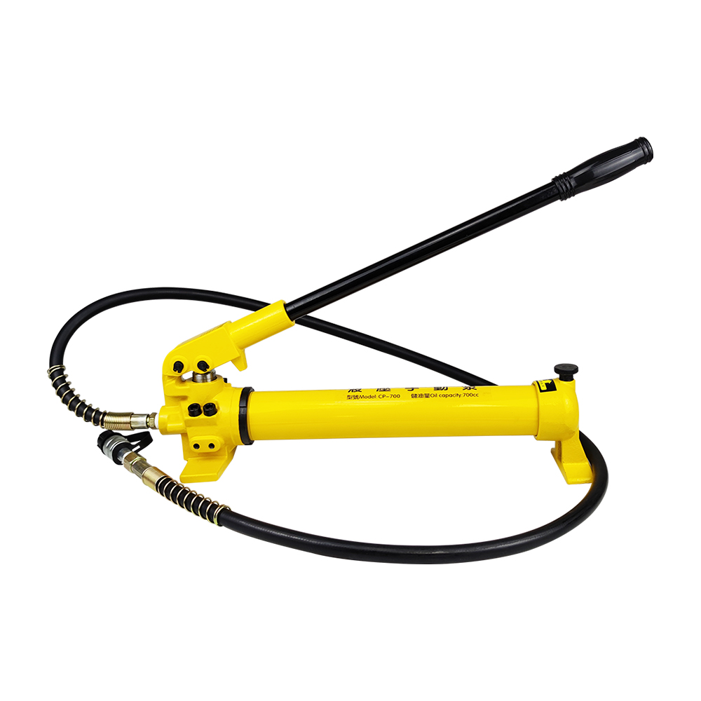 Hand Operated Manual Hydraulic Pump 700 Bar Dual Stage High Pressure 700–2700cc Single Acting