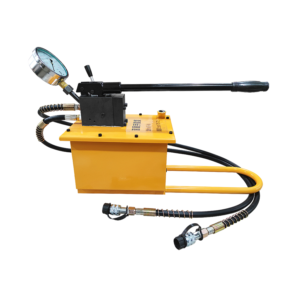Double Acting Hand Operated Hydraulic Pump 700 Bar High Pressure Manual Pump 7L–21L Large Tank
