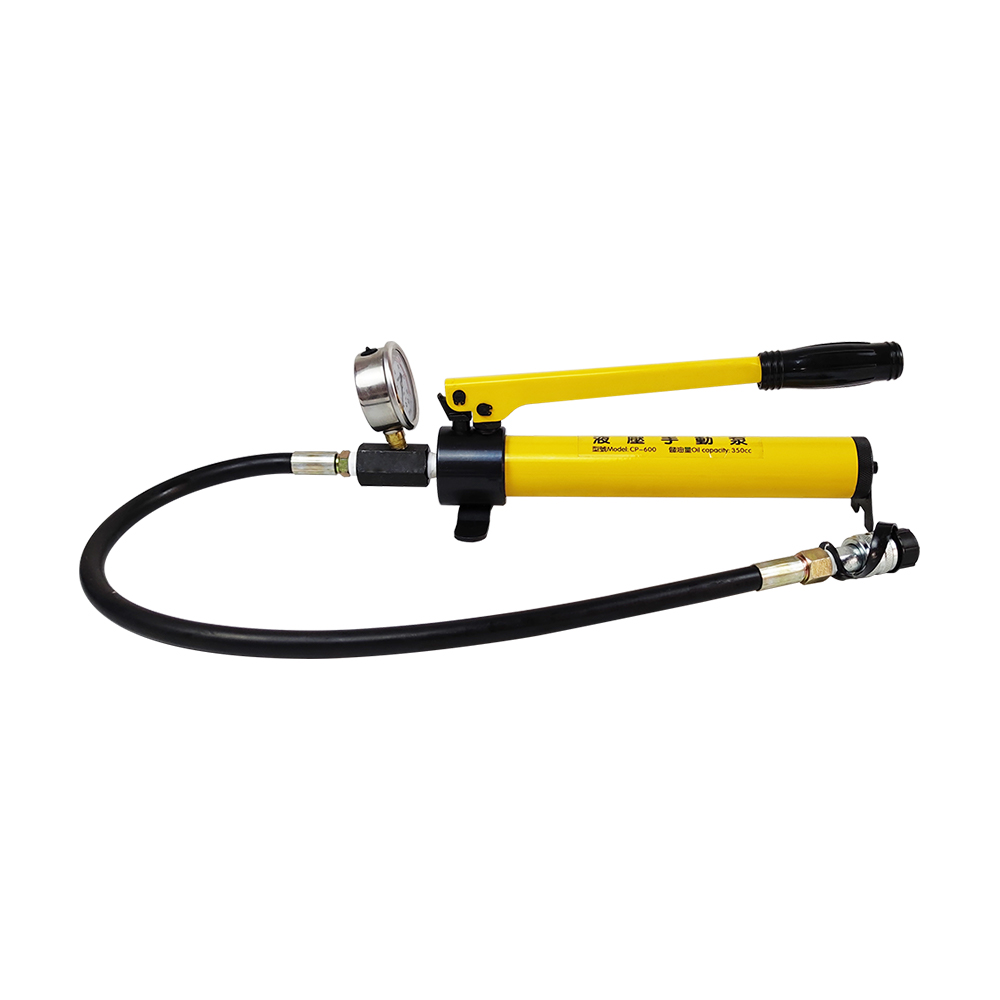 Lightweight Hand Operated Hydraulic Pump 600 Bar High Pressure Manual Pump with Pressure Gauge