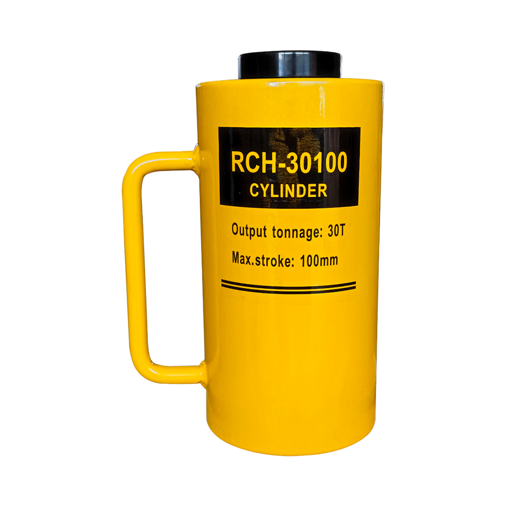 Hollow Plunger Single Acting Hydraulic Cylinder Jack 20T–60T 50mm Stroke Steel Body