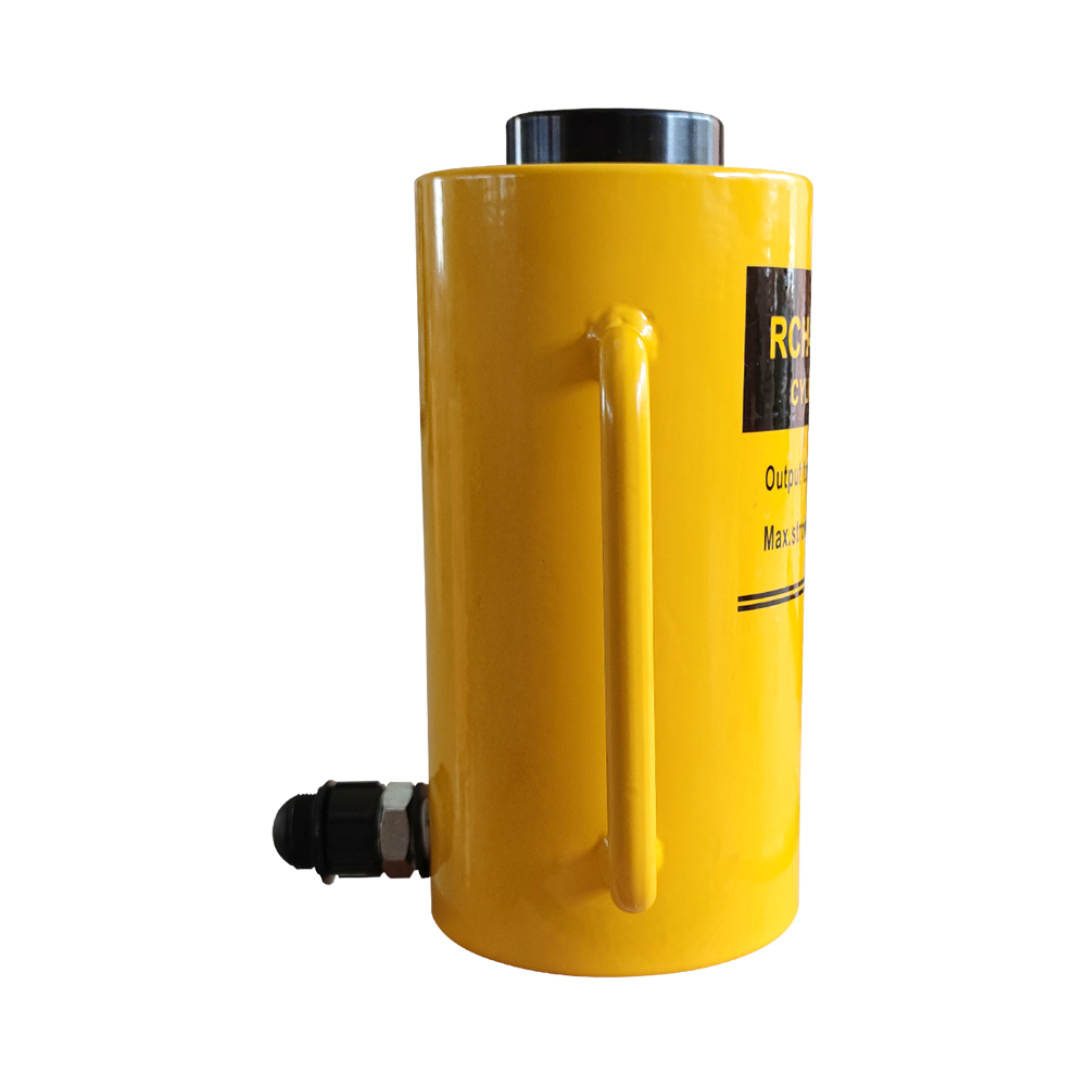 Hollow Plunger Single Acting Hydraulic Cylinder Jack 20T–60T 50mm Stroke Steel Body