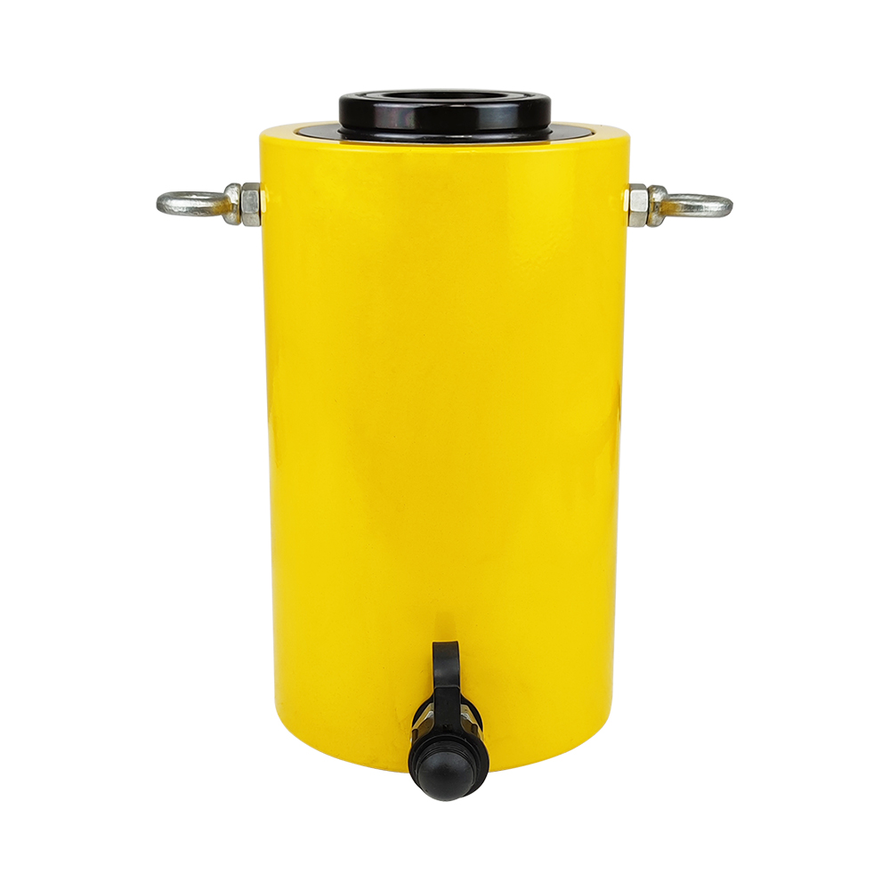 Hollow Plunger Single Acting Hydraulic Cylinder Jack 20T–60T 50mm Stroke Steel Body