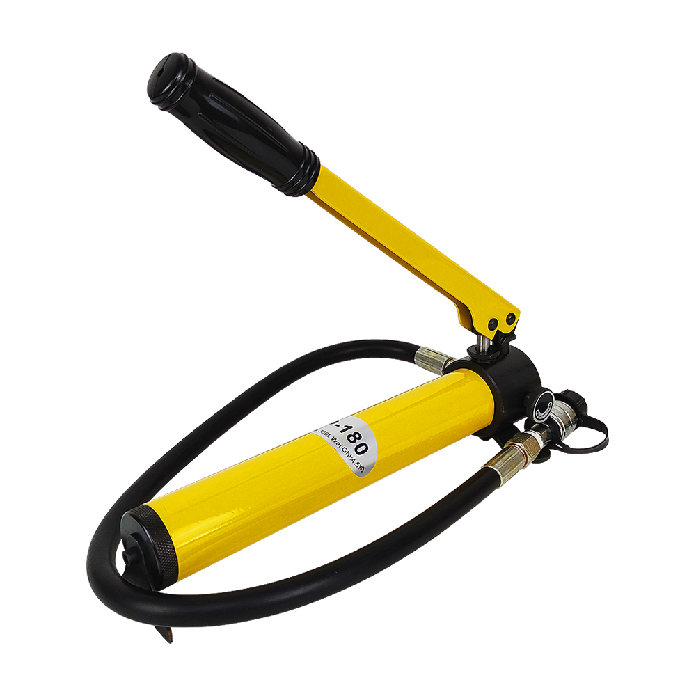 Compact Hand Operated Hydraulic Pump 700 Bar High Pressure Manual Pump with 1.2m Tubing