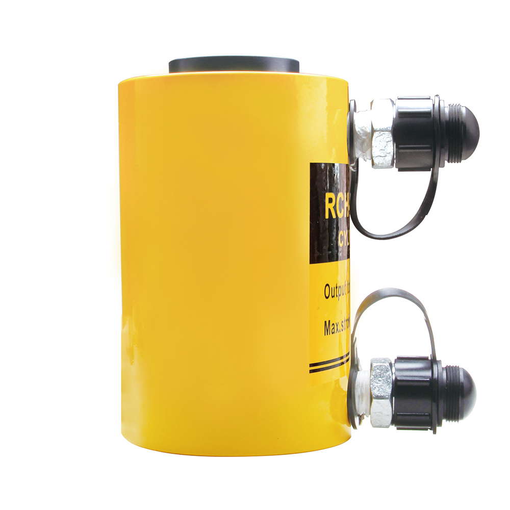 Hollow Plunger Single Acting Hydraulic Cylinder Jack 20T–60T 50mm Stroke Steel Body
