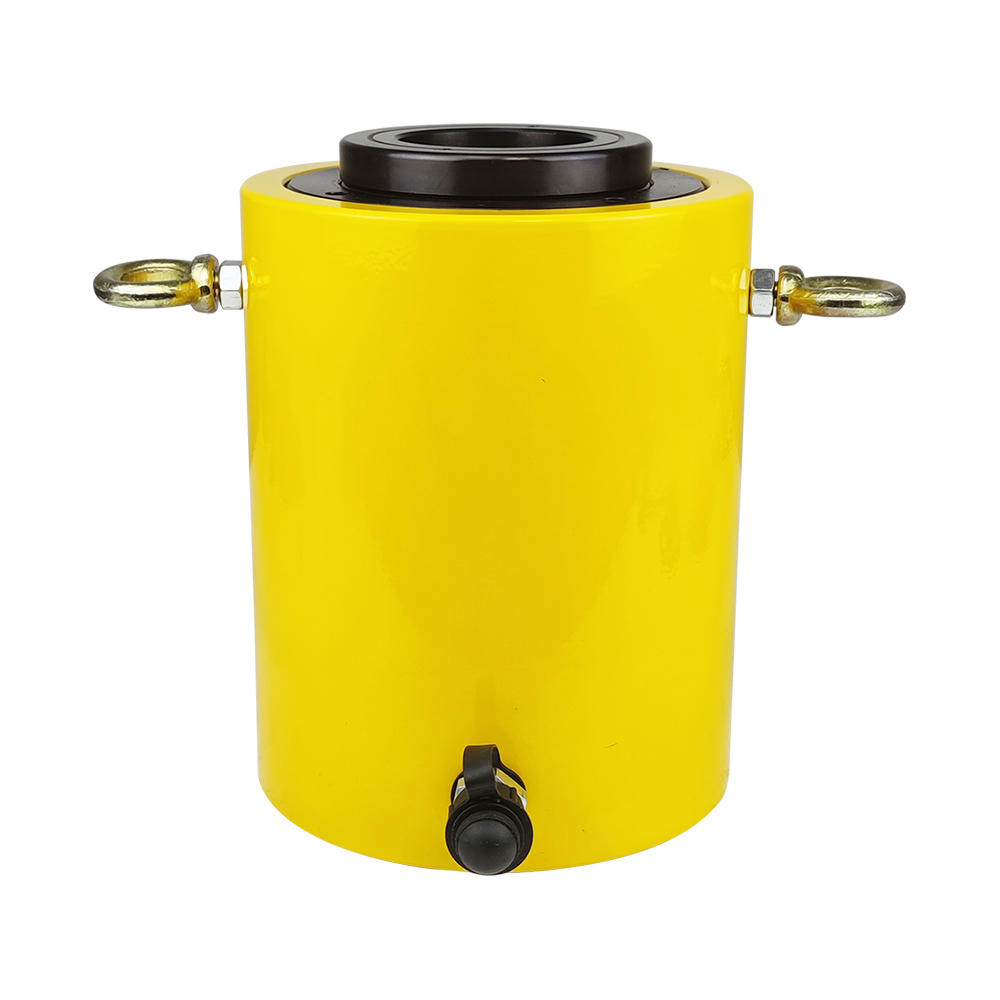 Hollow Plunger Single Acting Hydraulic Cylinder Jack 20T–60T 50mm Stroke Steel Body