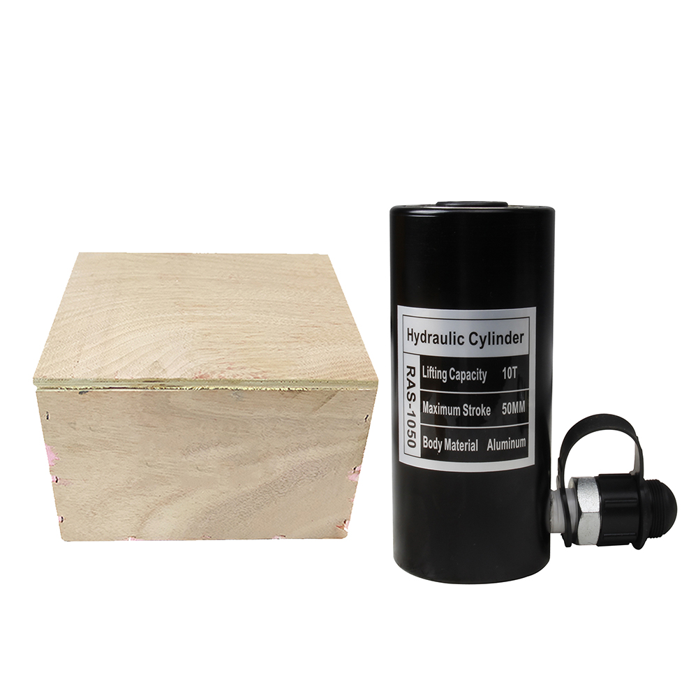 Single Acting Aluminum Hydraulic Cylinder Jack 10T–30T 50mm Stroke Lightweight Portable Lifting Ram