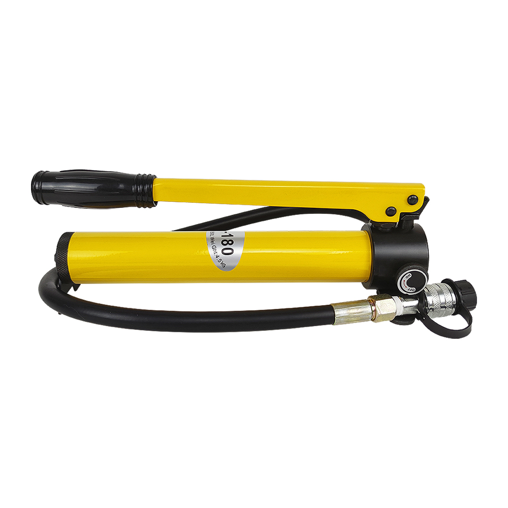 Compact Hand Operated Hydraulic Pump 700 Bar High Pressure Manual Pump with 1.2m Tubing