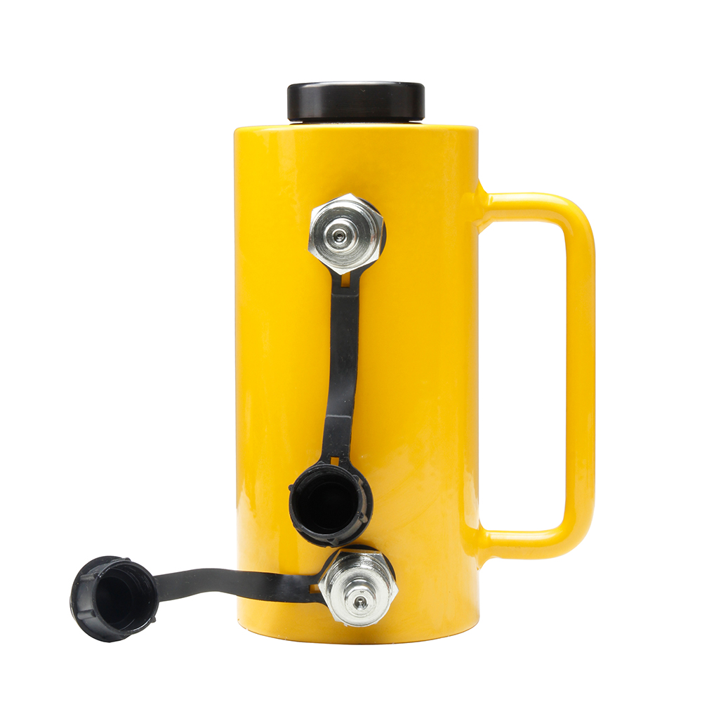 Hollow Plunger Single Acting Hydraulic Cylinder Jack 20T–60T 50mm Stroke Steel Body