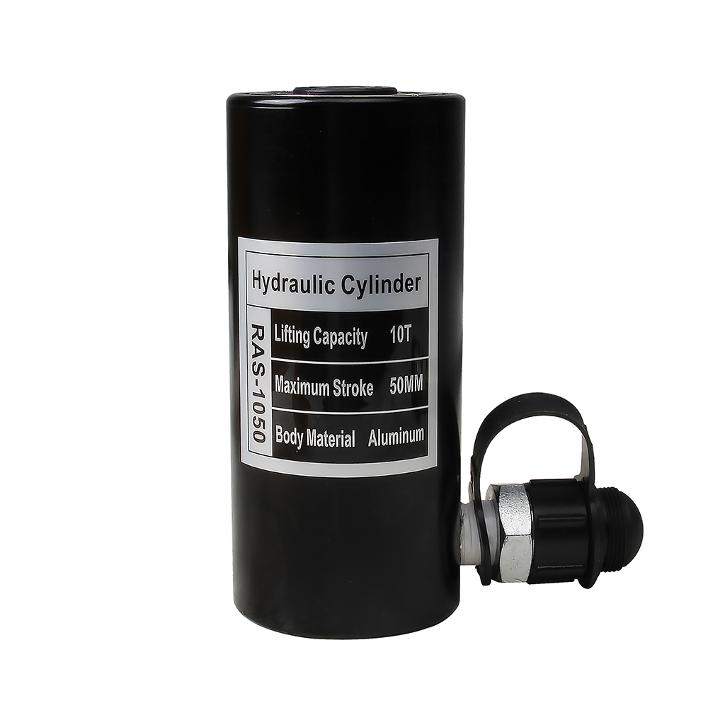 Single Acting Aluminum Hydraulic Cylinder Jack 10T–30T 50mm Stroke Lightweight Portable Lifting Ram