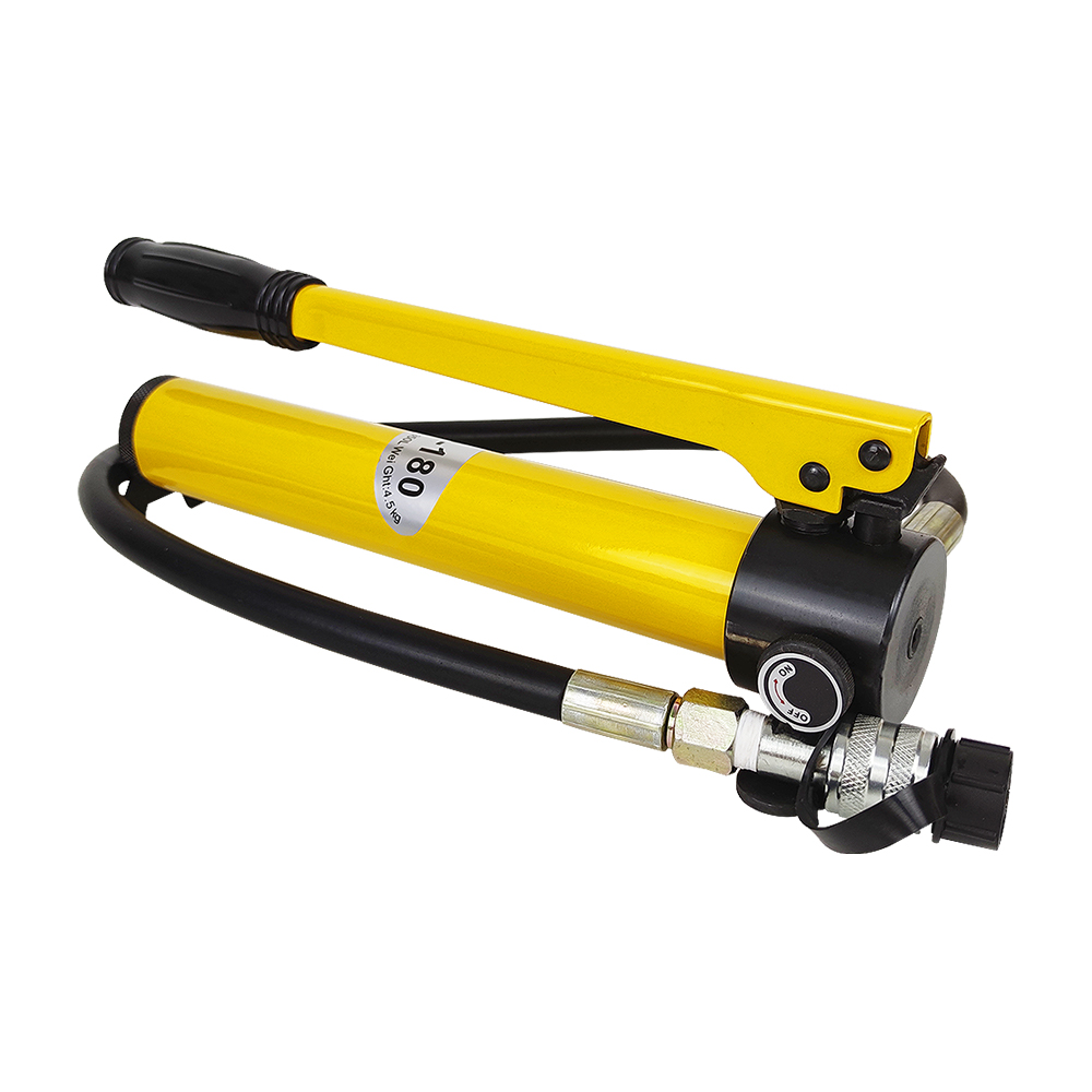 Compact Hand Operated Hydraulic Pump 700 Bar High Pressure Manual Pump with 1.2m Tubing