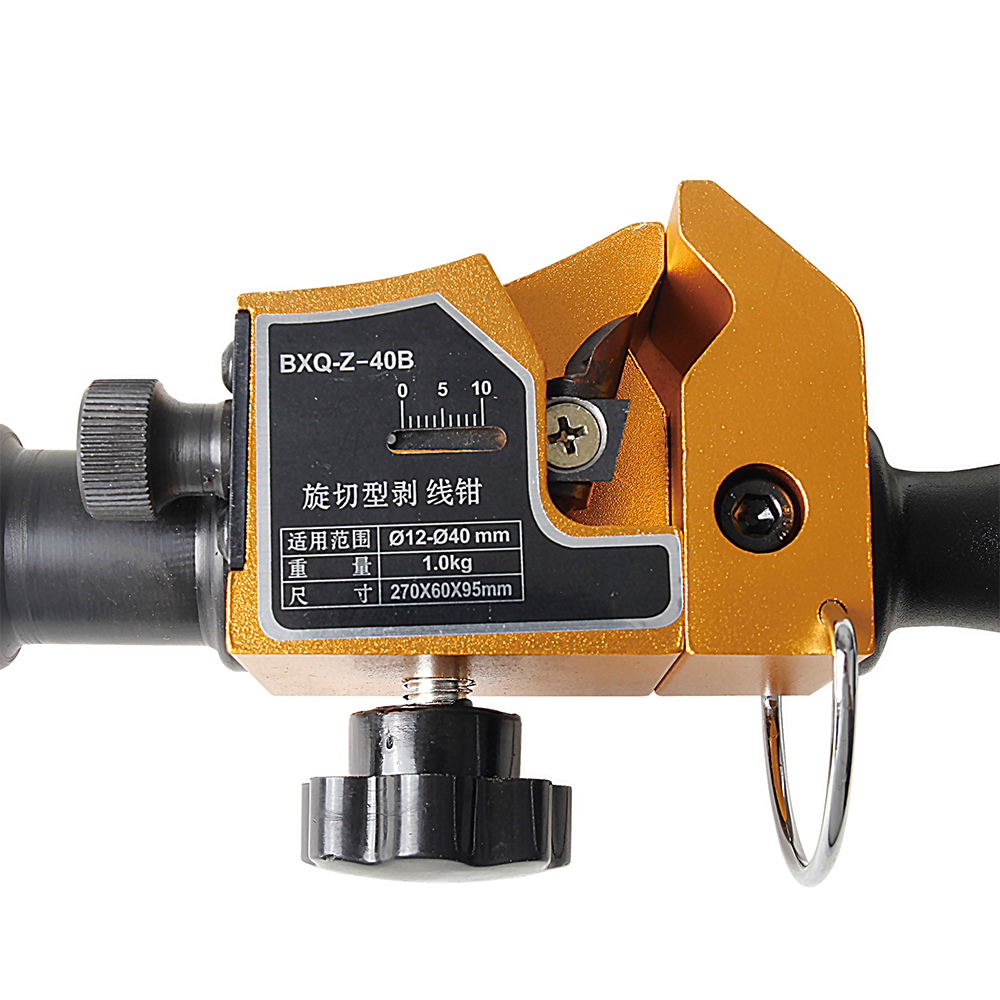 12-65mm Precision Depth Control Rotary Adjustable Cable Stripper